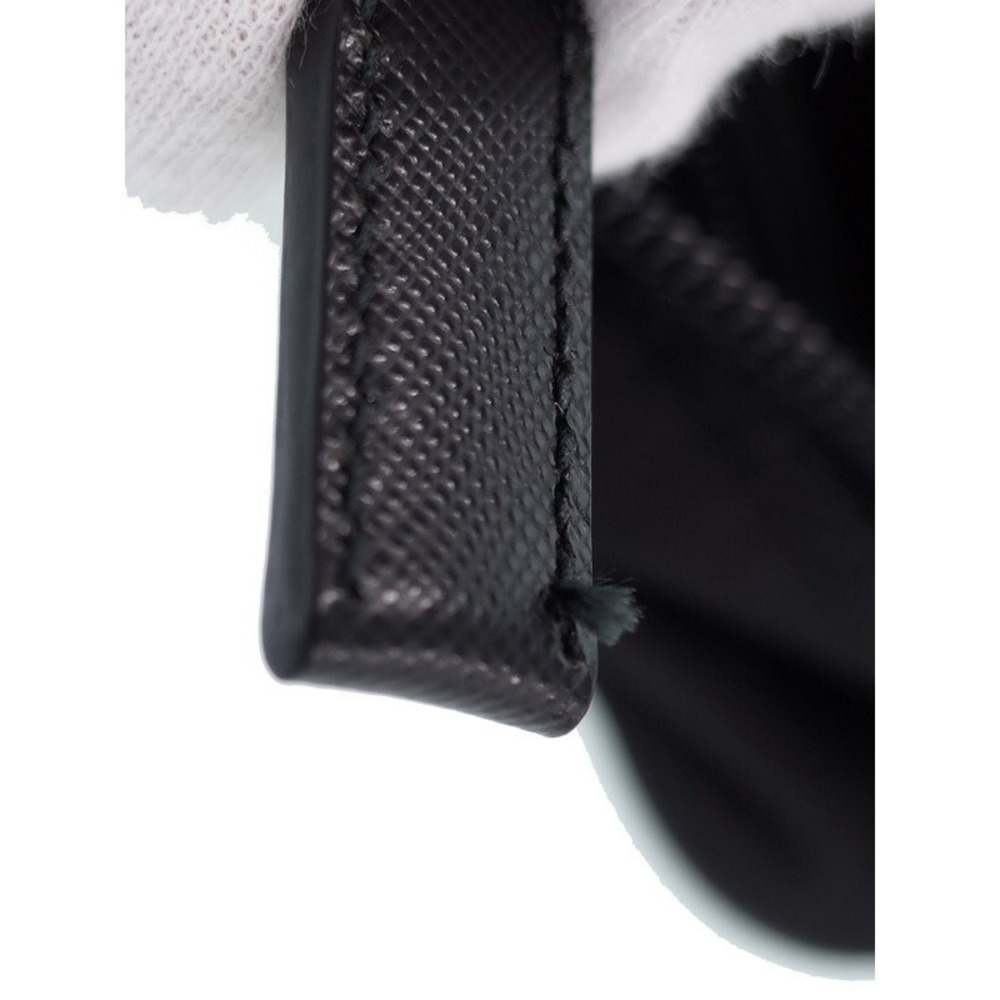 Prada ReNylon Saffiano Leather Briefcase refined business accessory Black - Picture 8 of 9